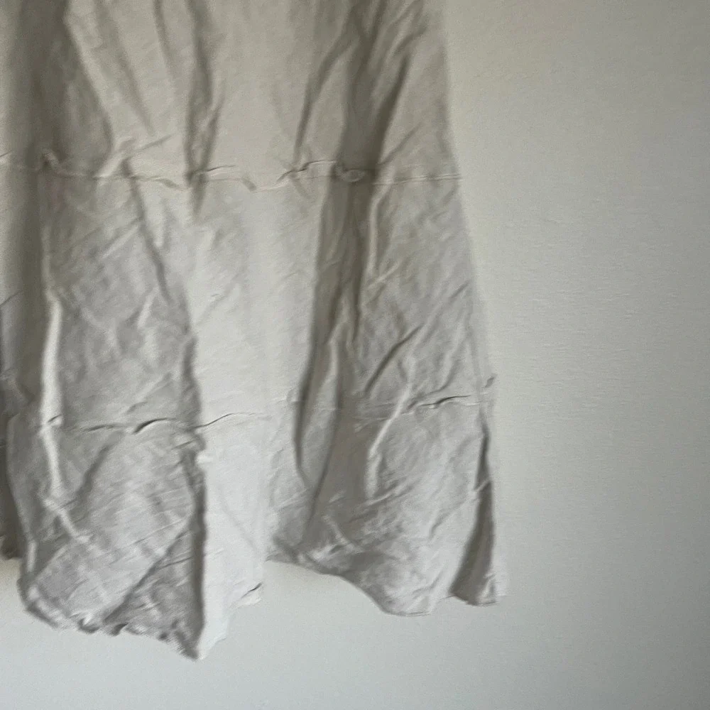 Vintage Christopher and‎ Banks Tiered Beige Linen Midi Skirt Size 8 - Picture 5 of 12